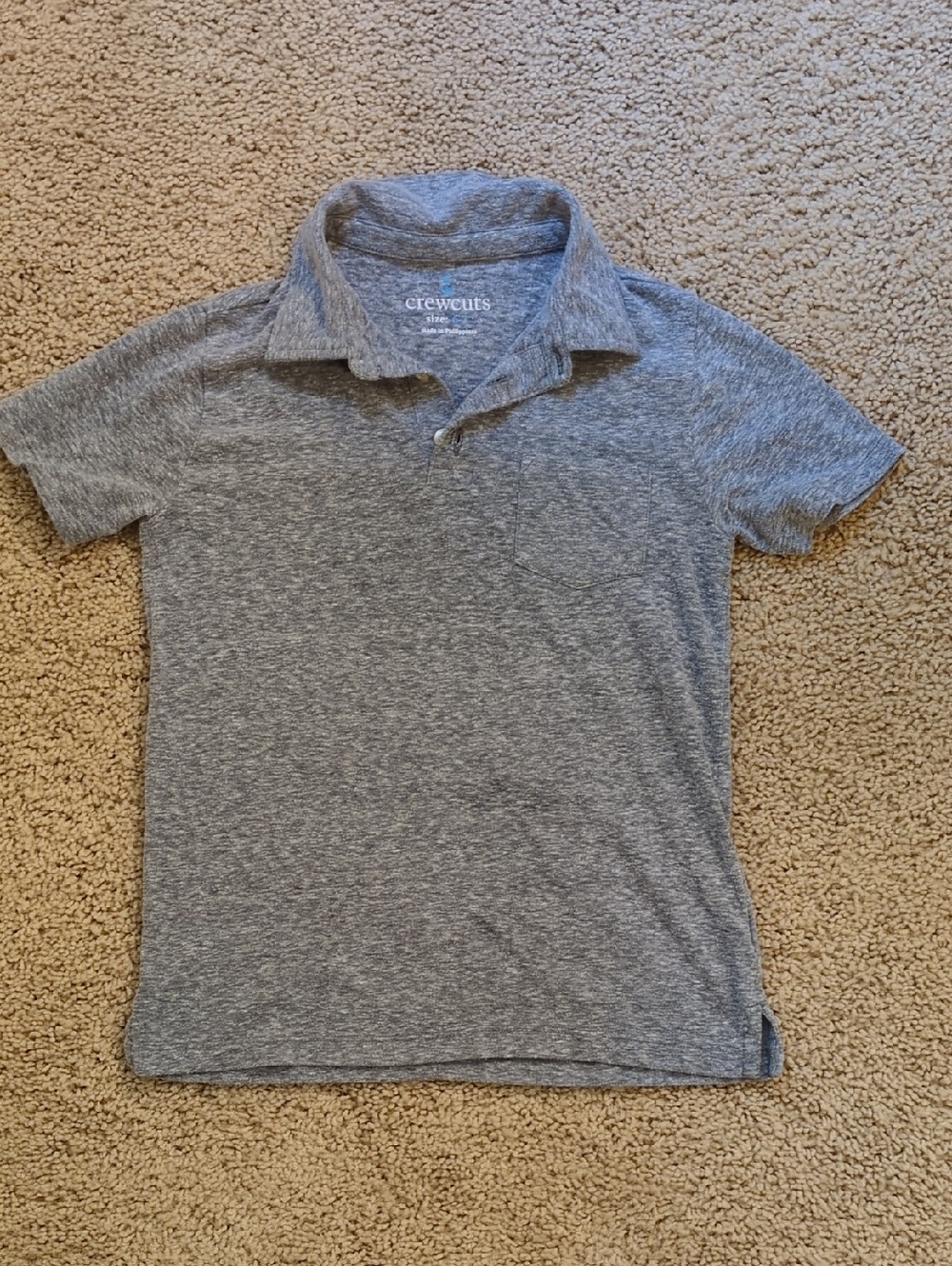 Crewcuts Gray Heather Short-Sleeve Polo